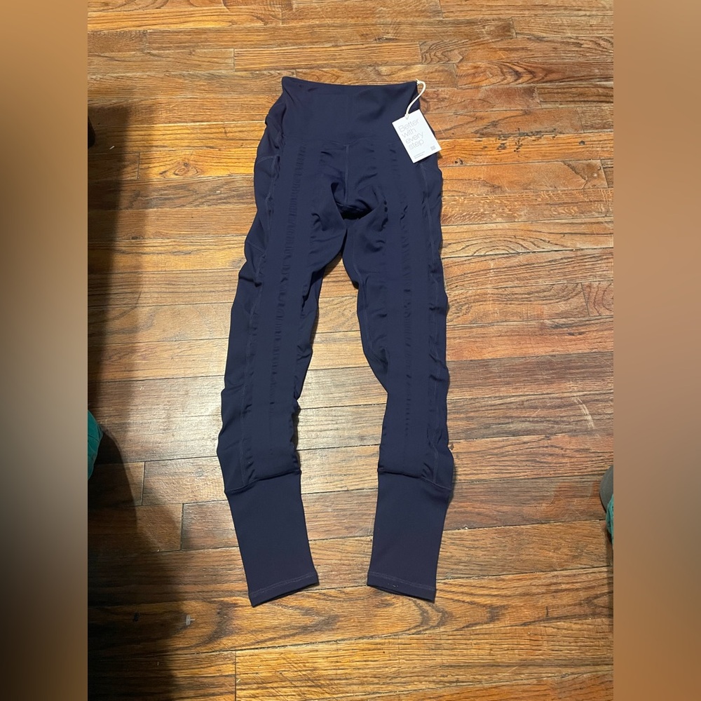 Elegant Deep Blue Women's Leggings